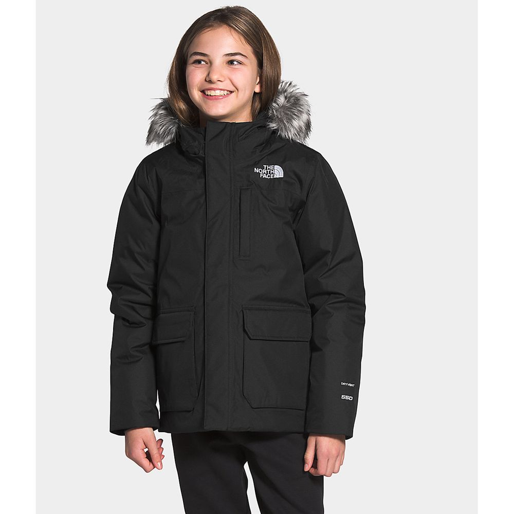 The North Face Parka Girls Australia - The North Face Greenland Black (GBH-768142)